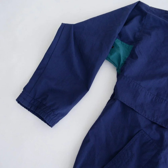 VTG 90S Gear For Sports Navy Green Half Zip Pullover Nautical Windbreaker Jacket - Picture 7 of 10